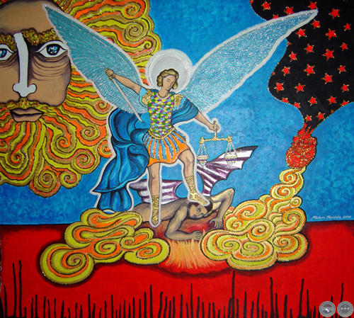 SAN MIGUEL ARCÁNGEL Y DIVINO NIÑO JESÚS, 2009 - OBRAS DE MELVIN ROLDÁN